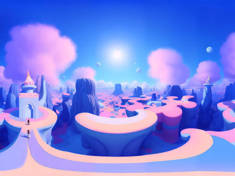 Skybox MEGA 100 Pack hdr hdri Skies sky Cartoon Stylize Landscape Clouds Panorama Unity Unreal CG Textures