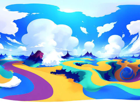 Skybox MEGA 100 Pack hdr hdri Skies sky Cartoon Stylize Landscape Clouds Panorama Unity Unreal CG Textures