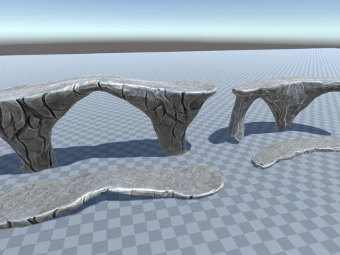 Caves Environment for Dungeon Top-Down Unity3D Unreal Engine 3D Model