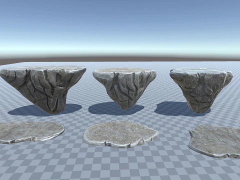 Caves Environment for Dungeon Top-Down Unity3D Unreal Engine 3D Model