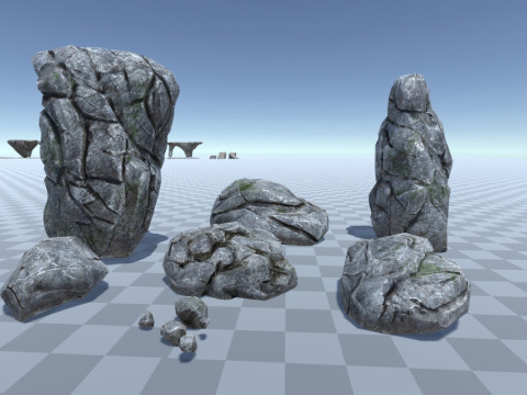 Caves Environment for Dungeon Top-Down Unity3D Unreal Engine Model 3D