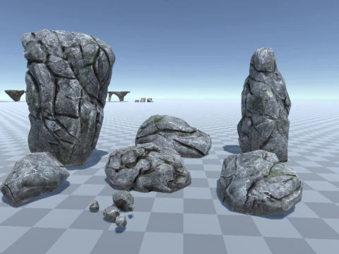 Caves Environment for Dungeon Top-Down Unity3D Unreal Engine 3D Model