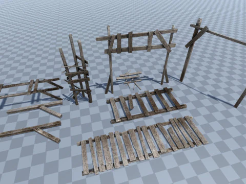 Caves Environment for Dungeon Top-Down Unity3D Unreal Engine 3D Model