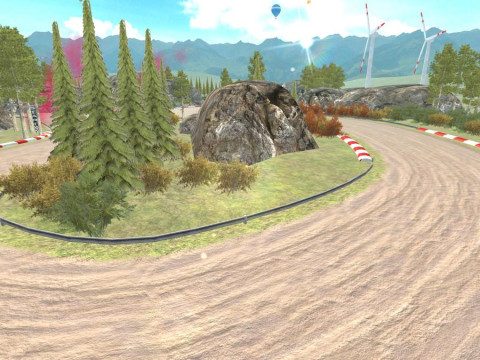 Race Rally Track Road Environment Pack For Mobile Games for Unity3d Low-poly 3D मॉडल