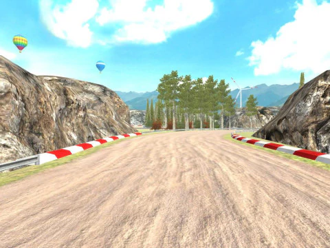 Race Rally Track Road Environment Pack For Mobile Games for Unity3d Low-poly 3D Model