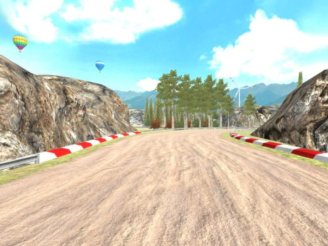 Race Rally Track Road Environment Pack For Mobile Games for Unity3d Low-poly 3D Model