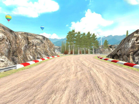 Race Rally Track Road Environment Pack For Mobile Games for Unity3d Low-poly 3D Model