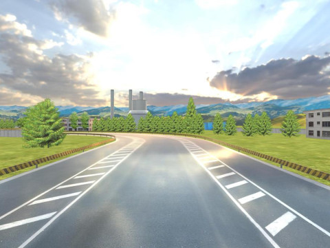 Racing Road Track Pack Modular Mobile Ready For Unity3D 4 Map Modello 3D