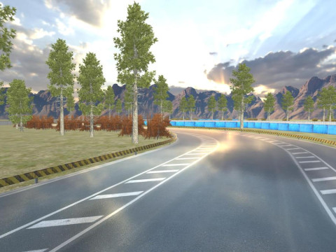 Racing Road Track Pack Modular Mobile Ready For Unity3D 4 Map Modello 3D