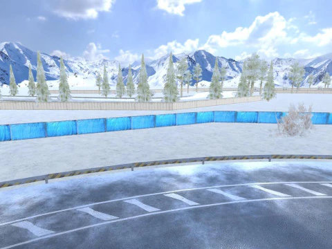 Racing Road Track Pack Modular Mobile Ready For Unity3D 4 Map 3D Model