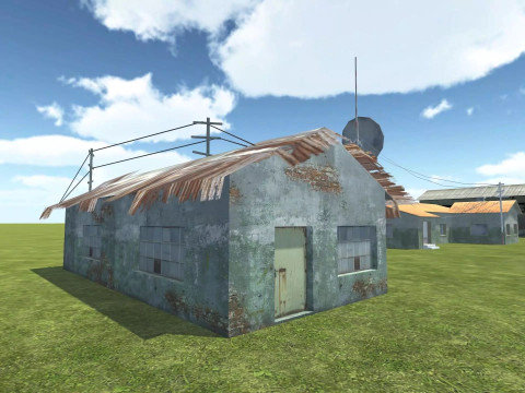 Warehouse Building Pack 7 Different Model Mobile Friendly unity3 3D-Modell
