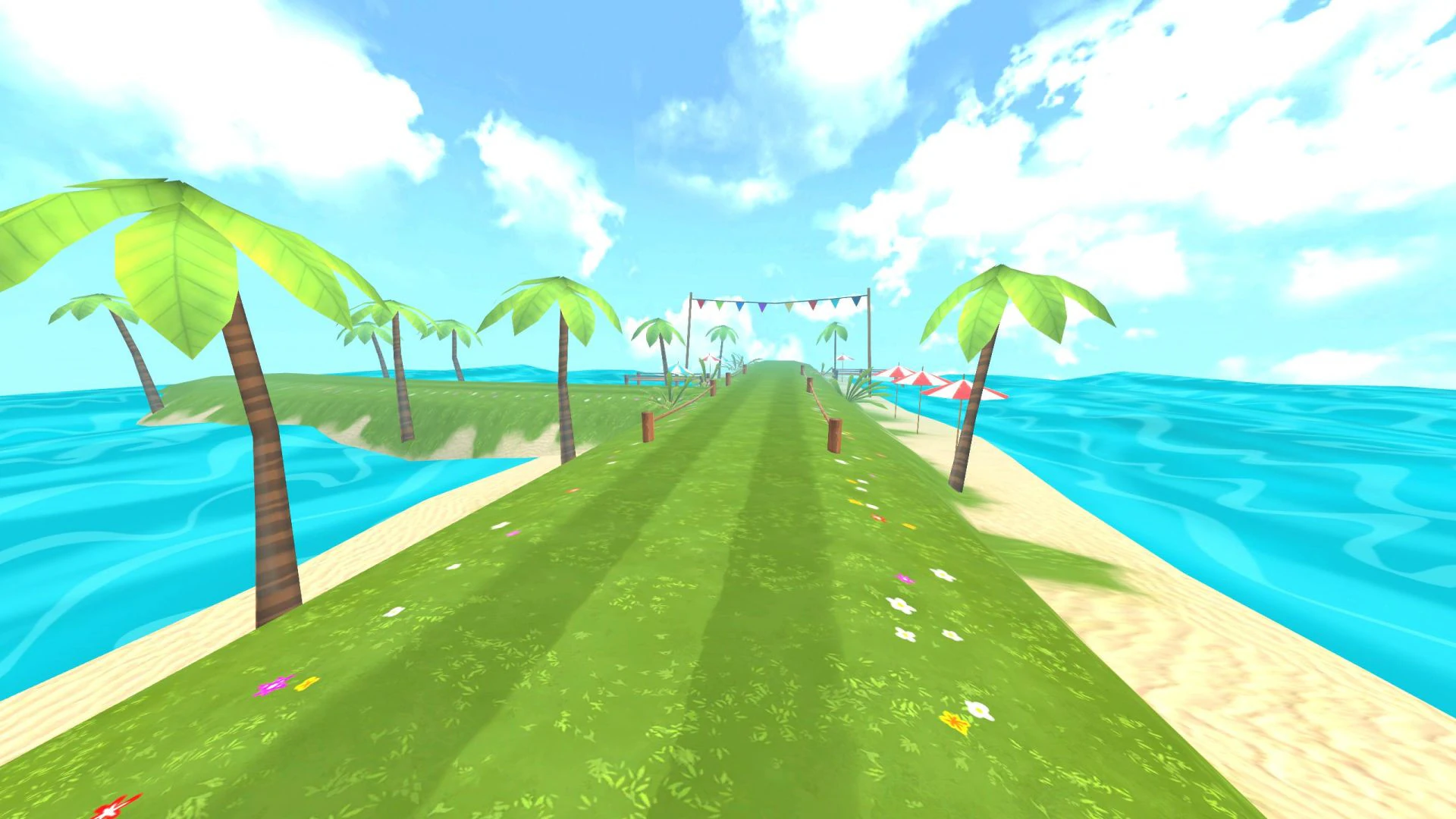 Runner Island Platformer Stylized Mobile Ready 3D Model .c4d .max .obj .3ds .fbx .stl .blend 