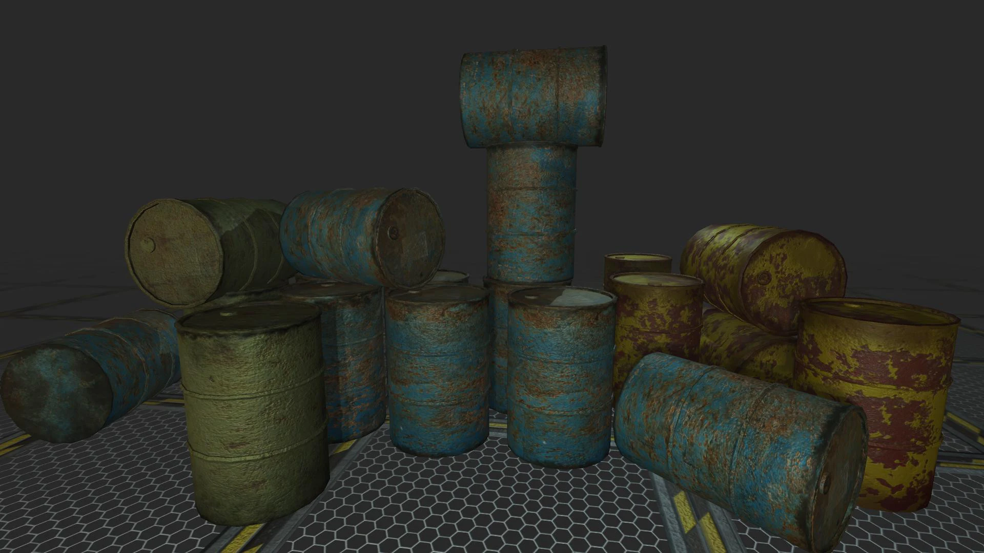 Barrel Pack free 3D Model .c4d .max .obj .3ds .fbx .stl .blend