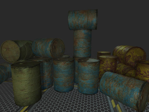 Barrel Pack free 3D-Modell