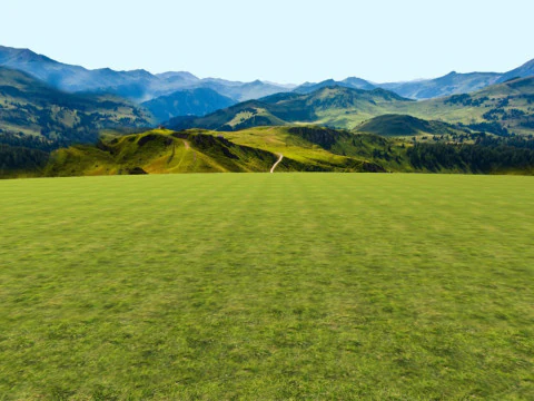 Pacchetto di sfondi per montagne mobili Lowpoly Mobile pronto per il gioco Modello 3D