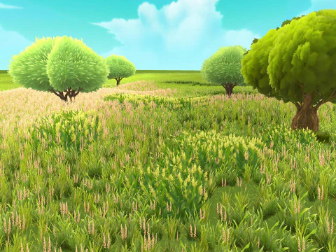 Grass Plants Mega Pack Shader Mobile Ready Unity Unreal Engine CG Textures