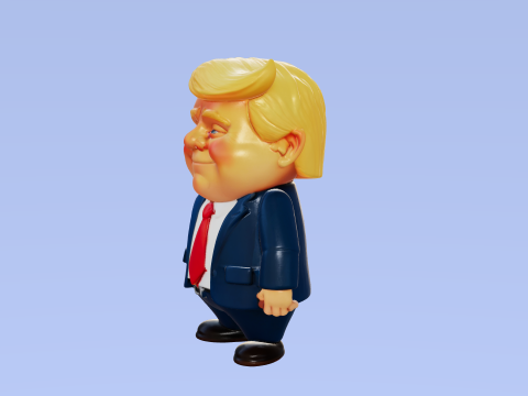 Donald Trump Stylized fbx Modello 3D
