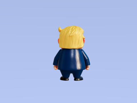 Donald Trump Stylized fbx Modello 3D