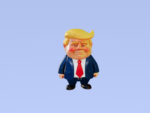 Donald Trump Stylized fbx Modello 3D