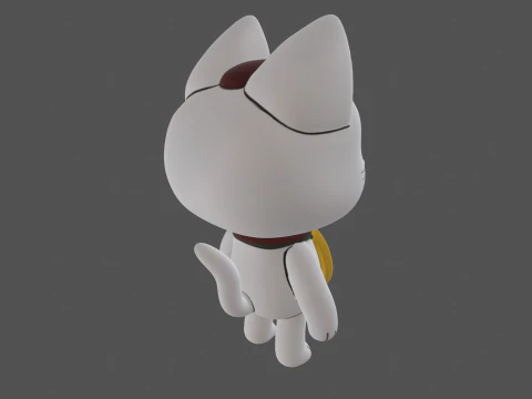 Turbo Granny Dandadan Cat 3D Model
