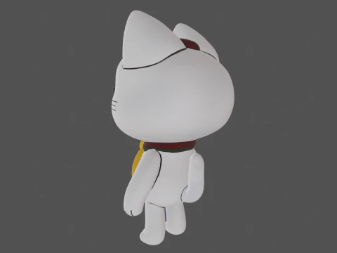 Turbo Granny Dandadan Cat 3D Model