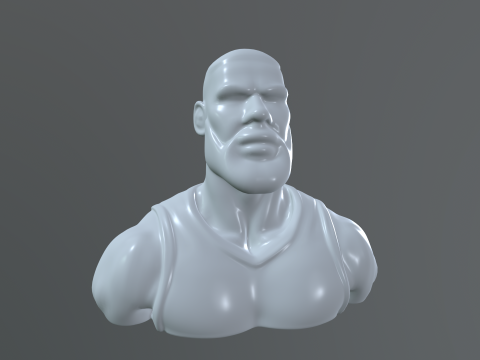 Lebron James bust for 3d printing 3D Модель