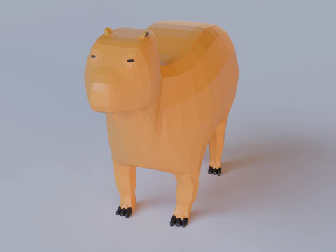 Capybara 3D Model