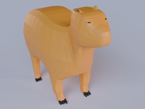 Capybara Modello 3D