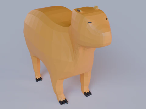 Capybara 3D Model