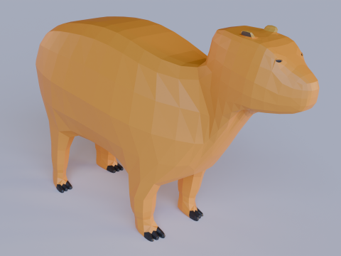 Capybara Modello 3D
