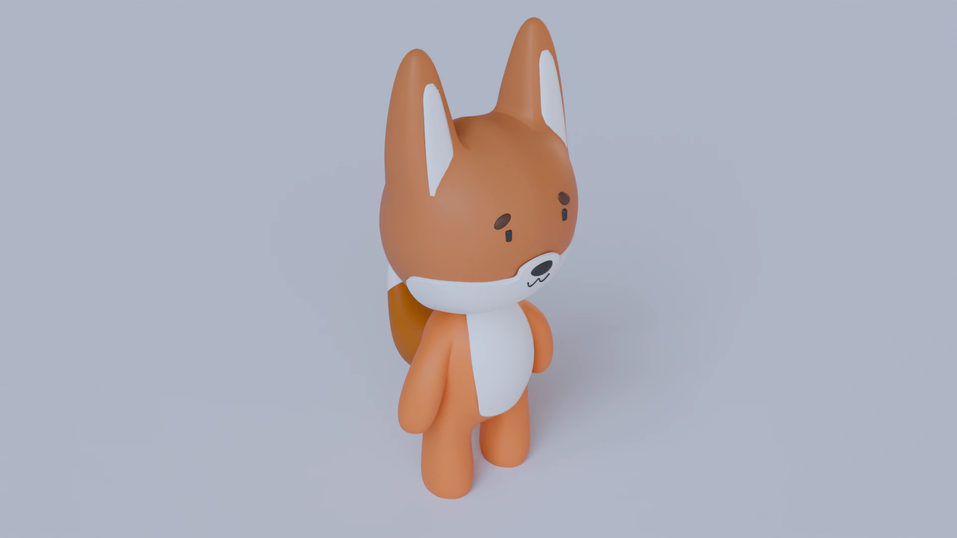 Fox 3D Model .c4d .max .obj .3ds .fbx .stl .blend 