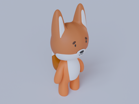 Fox 3Dモデル
