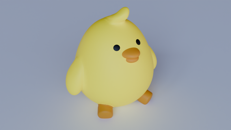 Chick 3D Модель .c4d .max .obj .3ds .fbx .stl .blend 