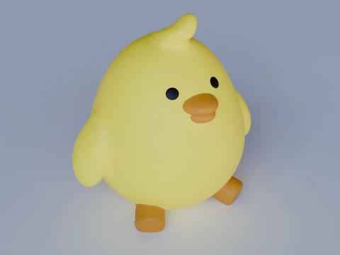 Anak ayam Model 3D