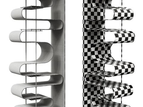NameDune the Bookcase 3D Model