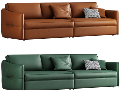 Italian minimalist sofa 3D Model