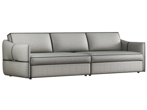 Italian minimalist sofa 3D Model
