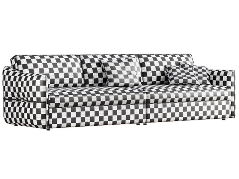 Italian minimalist sofa 3D Model