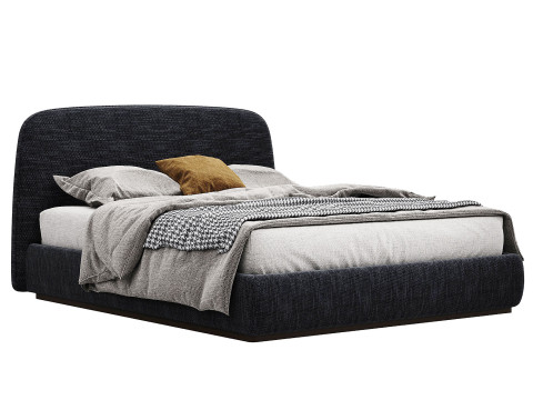 Alhome Velvet Bed 3D 模型