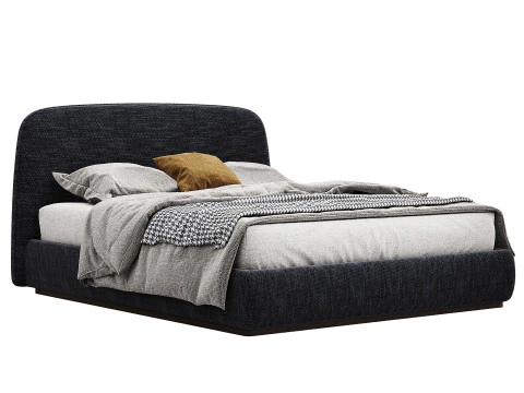 Alhome Velvet Bed 3D Model