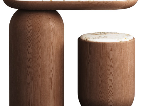 Quartam side table By Mozea 3D-Modell