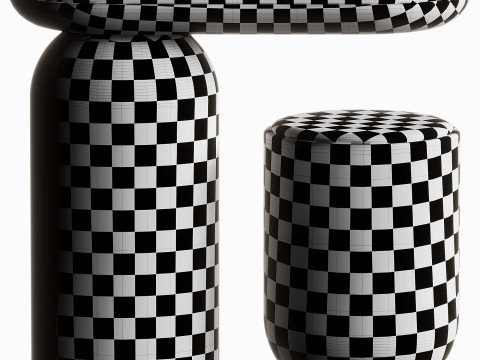 Quartam side table By Mozea 3D Model