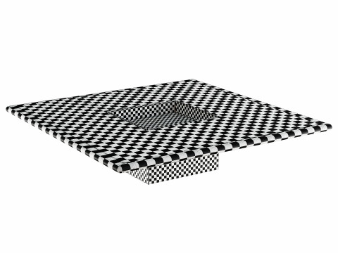 Helen square coffee table 3D Model