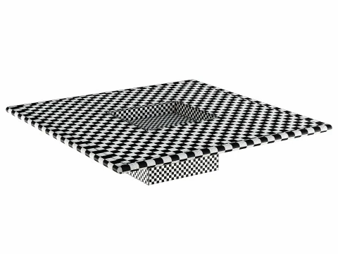 Helen square coffee table 3D Model