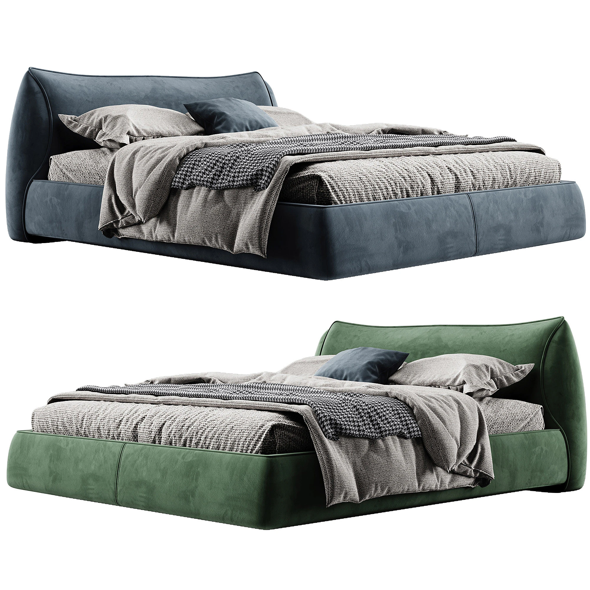 Bed by ETIMO 3D Model .c4d .max .obj .3ds .fbx .stl .blend 