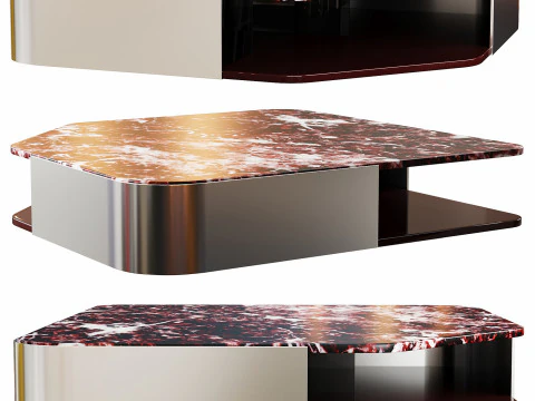 Діаграма квадратних журнальних столиків 3D Модель