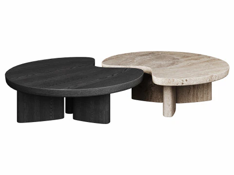 Mesa de centro pequena ERNEST By Poliform-01 Modelo 3D