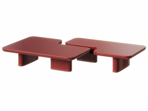 ERNEST Small Tea Table By Poliform-02 3D मॉडल