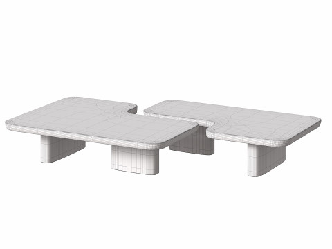 ERNEST Small Tea Table By Poliform-02 3D मॉडल