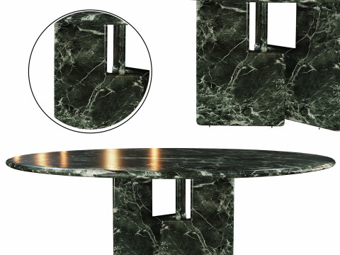 Nico Round dining table 3D-Modell